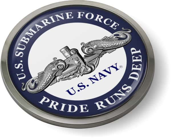 U.S. Navy Submarine Force - Pride Runs Deep - Silver Dolphins Emblem